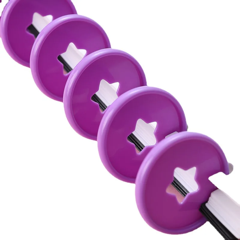 

30pcs 35MM Mushroom Hole Notebook Loose-leaf Button Plastic Discs Star Disc Colorful Loose-leaf Plastic Rings Discbound Discs