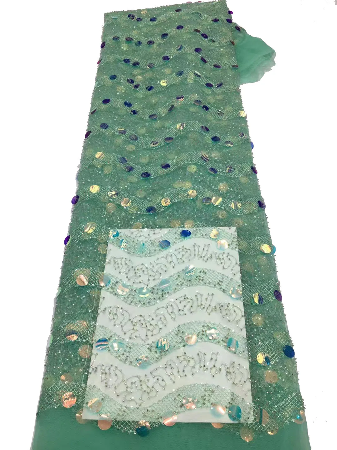 

Новые блестящие бусины, Изысканный Большой Волнистый тотем, Высококачественная сетчатая одежда для выступлений, хорошая цена/5 ярдов