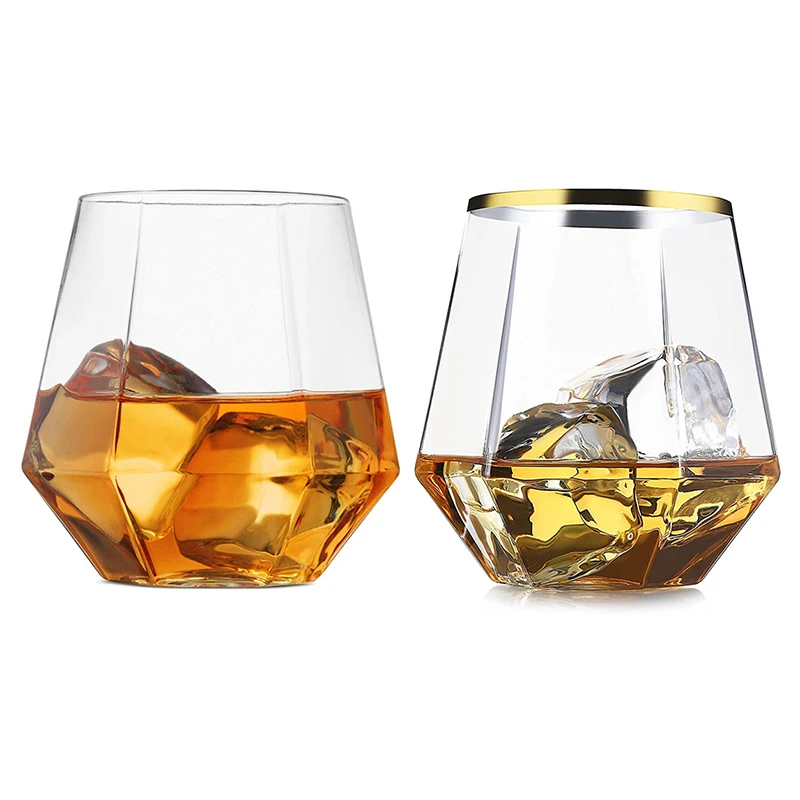 360ml Wedding Wine Plastic Simulated Glass Drinkware Transparent Cocktail Glass Party Bar Club Drinking Tools Tea Coffee Mug - 5