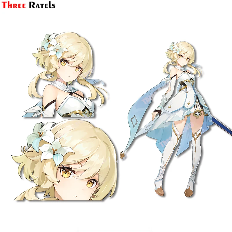 

Three Ratels B33 Female Traveler Of Genshin Impact Game Stickers Suitcase Graffiti Laptop Skateboard Helmet Luggage Phone Decal