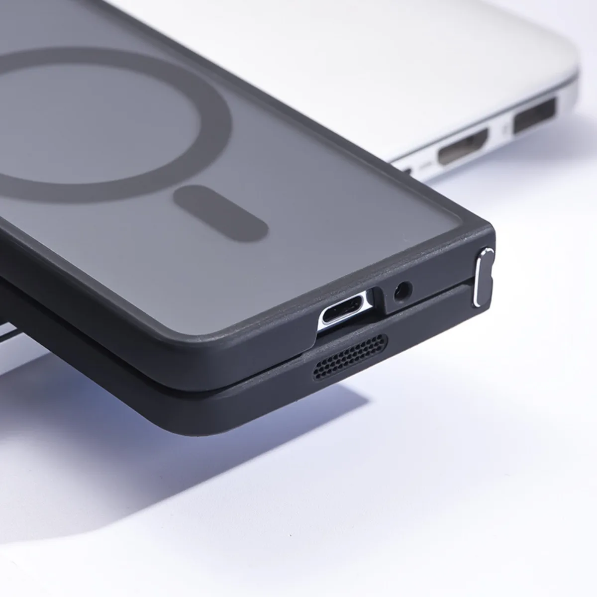 For Samsung Galaxy Z Fold 5 4 Magsafe Case Skin Friendly Matte Black Magnetic Wireless Charging Soft Silicone Shockproof Cover