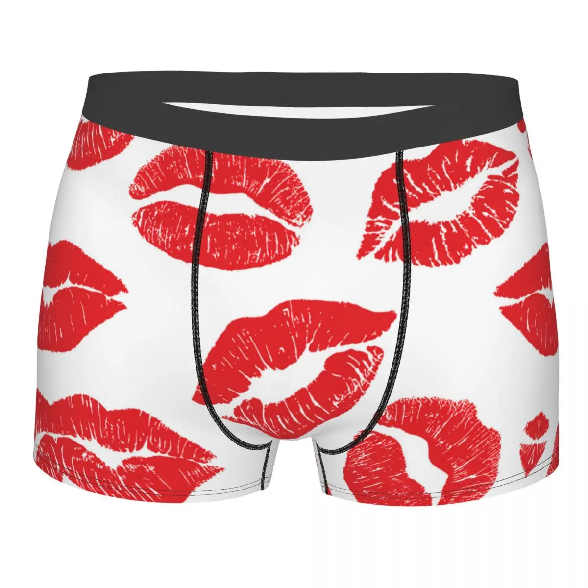 

Трусы Red Lip Kiss мужские, хлопковые брифы, удобное нижнее белье