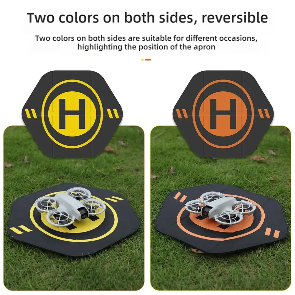 Double-sided Hexagonal Folding Apron for dji NEO/Mini 4 Pro Waterproof Foldable Portable Landing Platfrom Drone Accessories