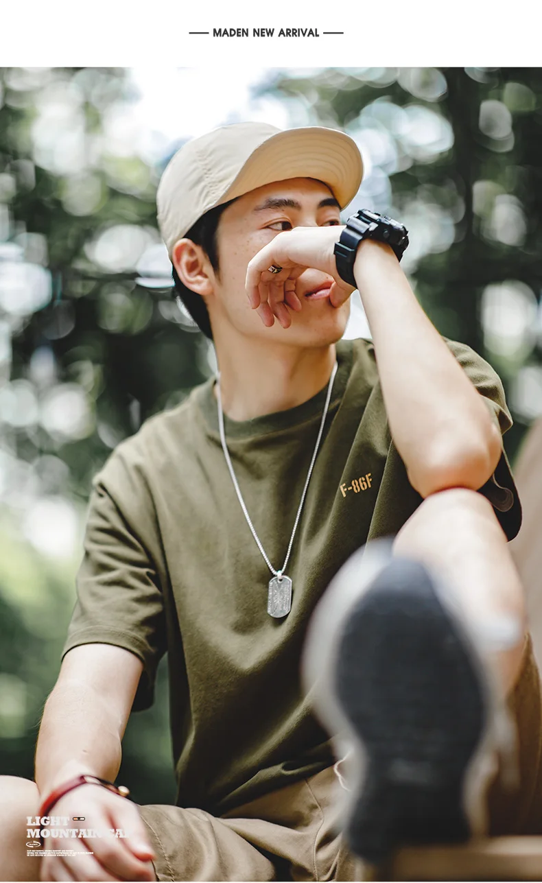 Maden Herren Outdoor-Baseballkappe, schnell trocknend, leicht, kurze Krempe, Sonnenhut, lässig, Camping, japanischer Hut, mehrfarbiger Schirmmütze – Detail 14