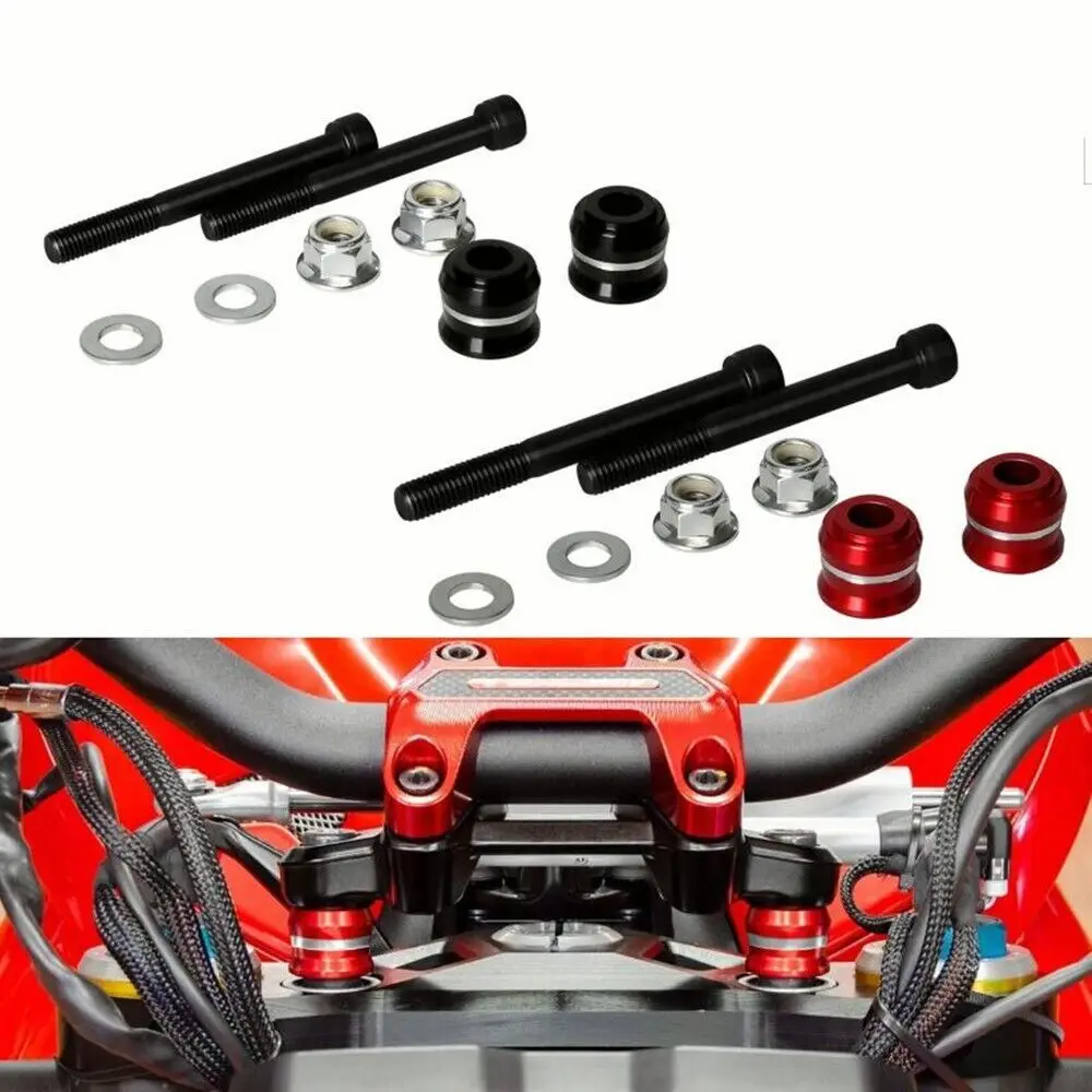 

For DUCATI MONSTER 795 796 797 936 937 PLUS US 800 821 DARK BRASIL USA THAILAND STRIPES Handlebar Spacers Raise Riser Adapter