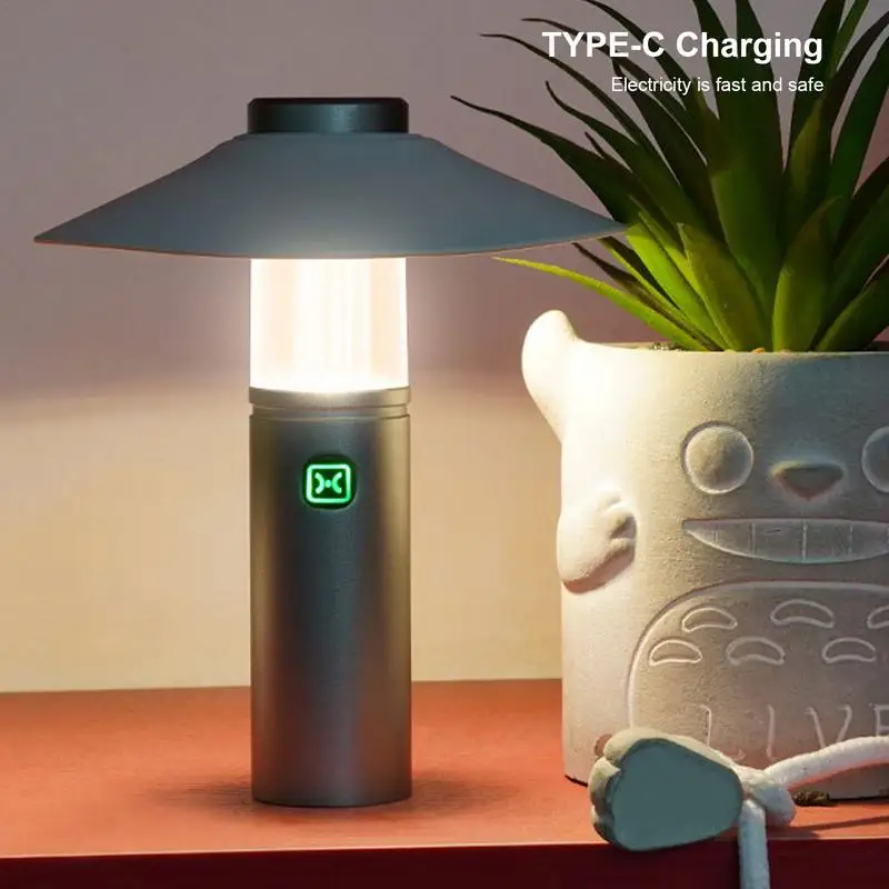 

Многофункциональный перезаряжаемый фонарик для выживания в палатке с металлическим крючком и водонепроницаемым абажуром с магнитной присоской для кемпинга