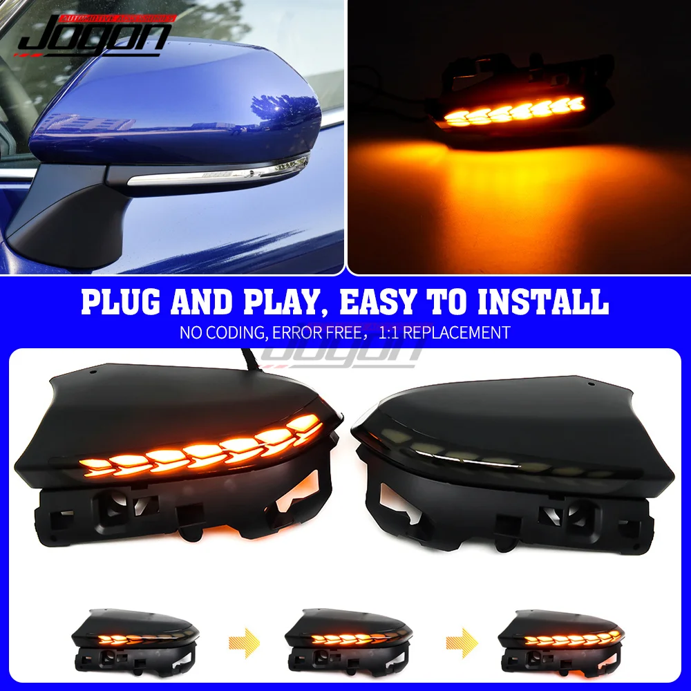 

LED Dynamic Turn Signal Light Sequential Blink Side Mirror Light For Toyota Camry XV70 CH-R CHR Prius XW50 PHV 2018 2019 2020
