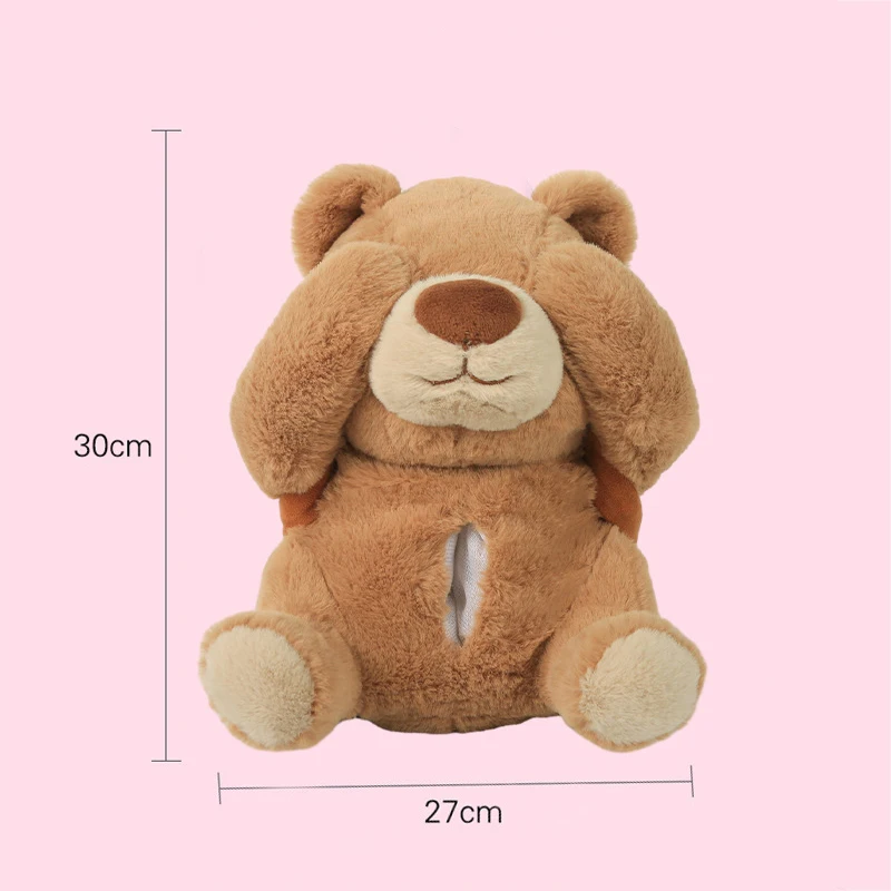 Cartoon Cute Car Tissue Box Creative Car Armrest Box Garbage Can 2 In 1 Tissue Bag Multi-functional Storage Bag For Home Office