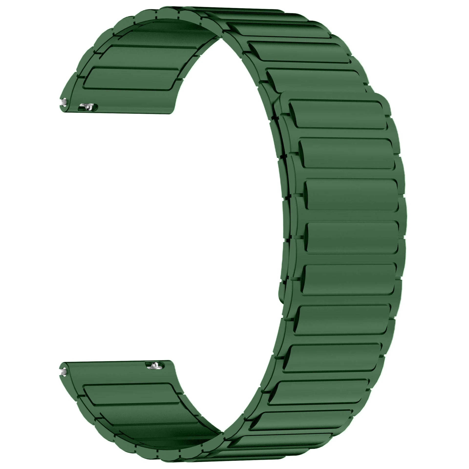 Magnetic Silicone Strap Bracelet - 20mm/22mm, Universal Fit
