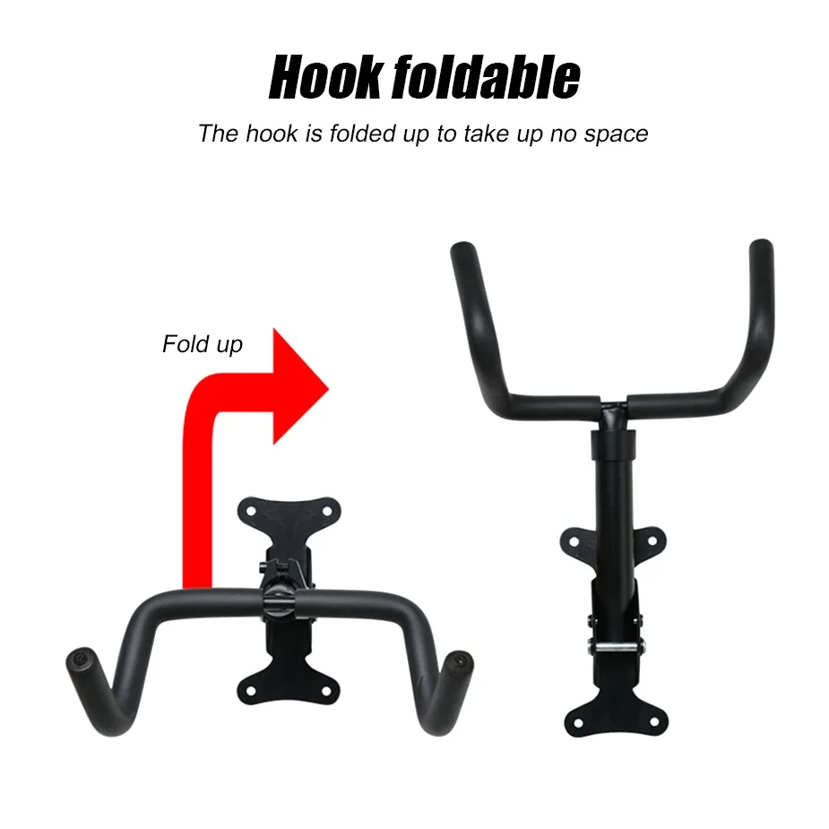 Fahrrad Wand Halterung Für Rennrad Mountainbike Platzsparende Rack Wand Haken Faltbare Einstellbare Radfahren Rack Fahrrad Zubehör – Detail 7
