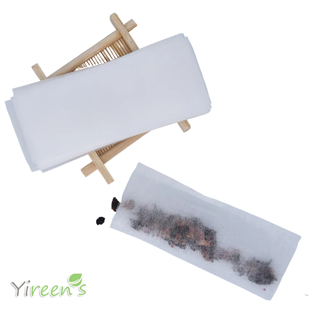 Food Grade Corn Fiber Filter Biodegradable Heat Sealing Teabag For Herb Loose Spice 1000pcs