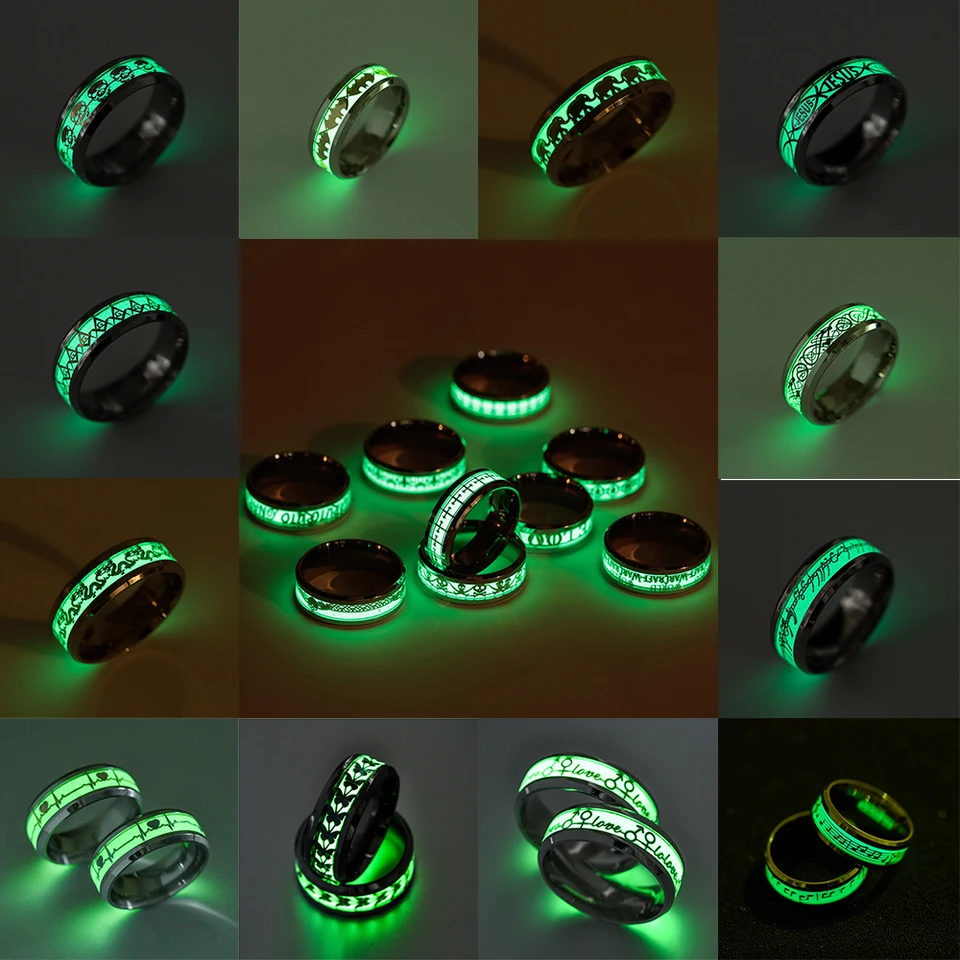 thumbnail image 2 of Analogue Glow In The Dark Ring - Karen Handmade 2 of 14