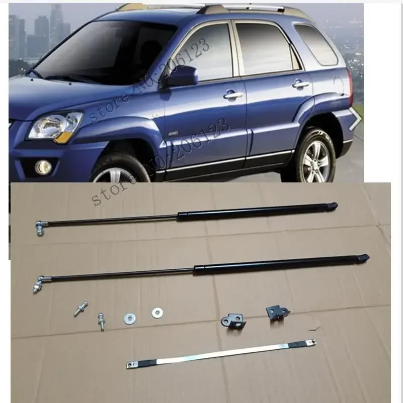 2 Pezzi Coperchio Motore Avvio Automatico Ascensor De Apoyo Molle A Gas Per Kia Sportage 2005 -2012