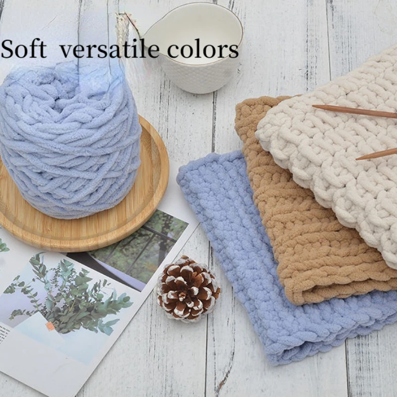 100g 1Pc  Velvet hand Knitting Yarn Polyester Crochet Yarn knit Scarf slipper Hat line Cushion Doll Slippers threads 50m1968in 3