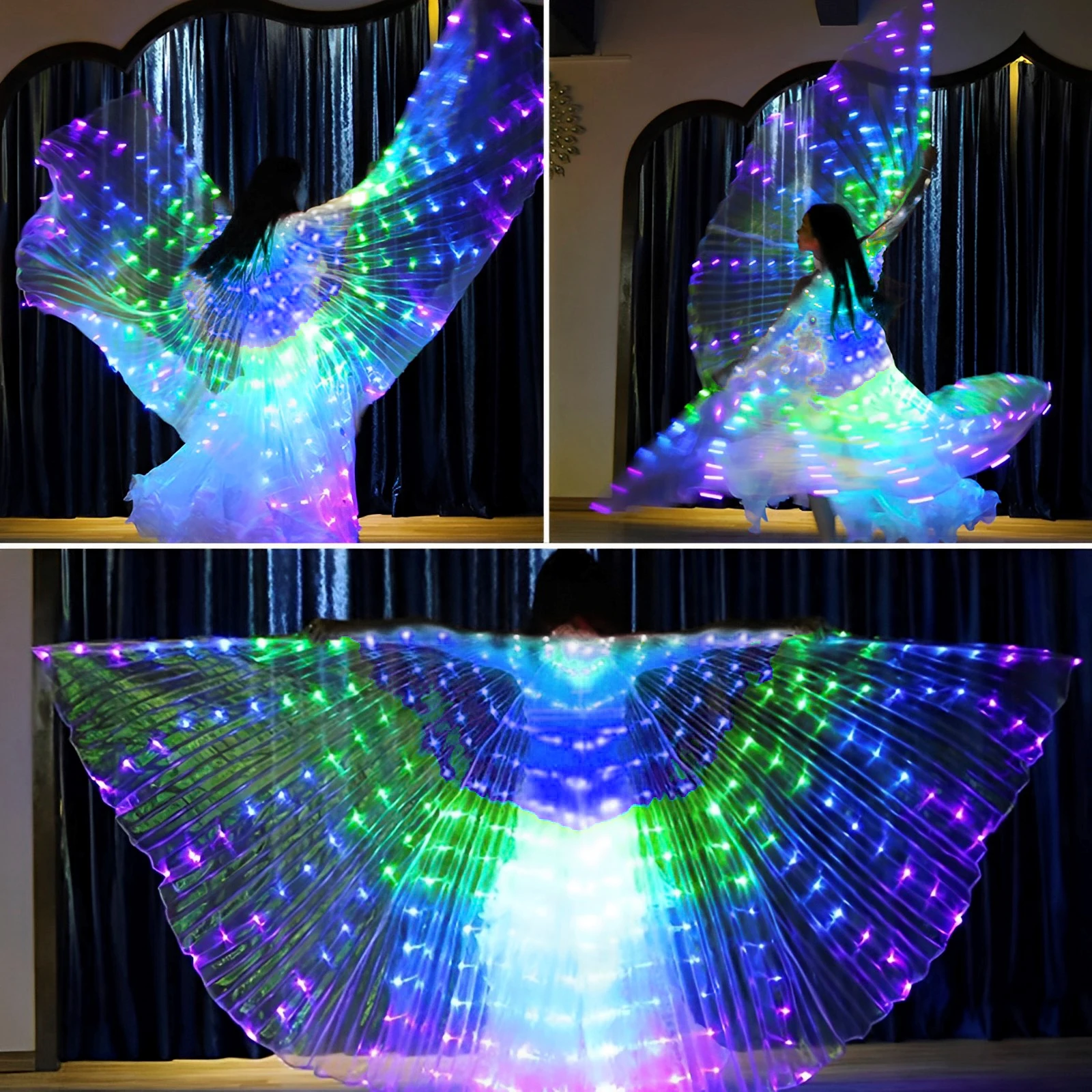 12-24V Angel Wings Car LED Light - 5 Single Colors Optional