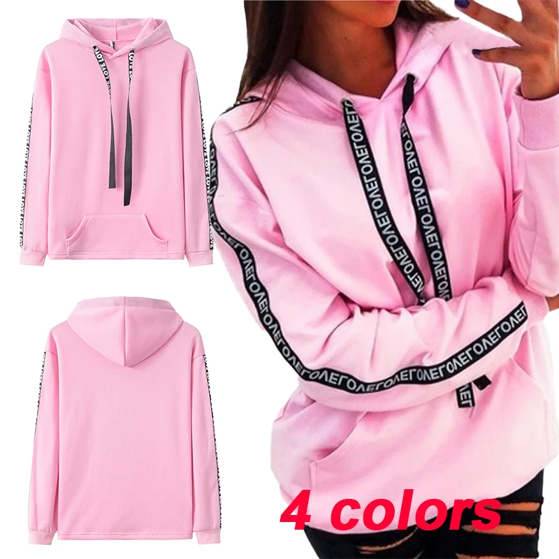 high end fashion new style woman clothes hoodie brand logo long sleeve pullover loose hoodie letter printing sweatshirt women New Fashion Thin Wool Pullover Hoodie Women's Letter Solid Sweatshirt Youth Women's Loose Casual Top