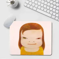 Japan Yoshimoto nara cartoon girl Lambskin Floor Mat Small Office Computer Desk Mat Table Keyboard Big Mouse Pad Laptop Cushion 2