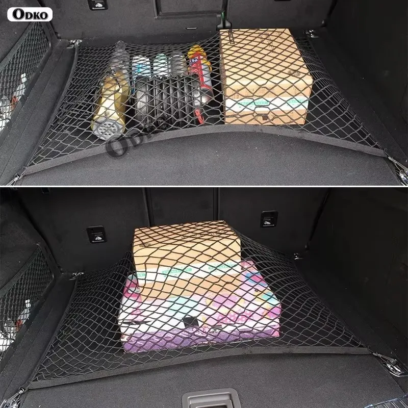 마쓰다 CX-50 2023-2025 카고 네트 트렁크 오거나이저 메쉬 트렁크 오거나이저 가방 자동차 액세서리 수납 여행 캠핑 용품