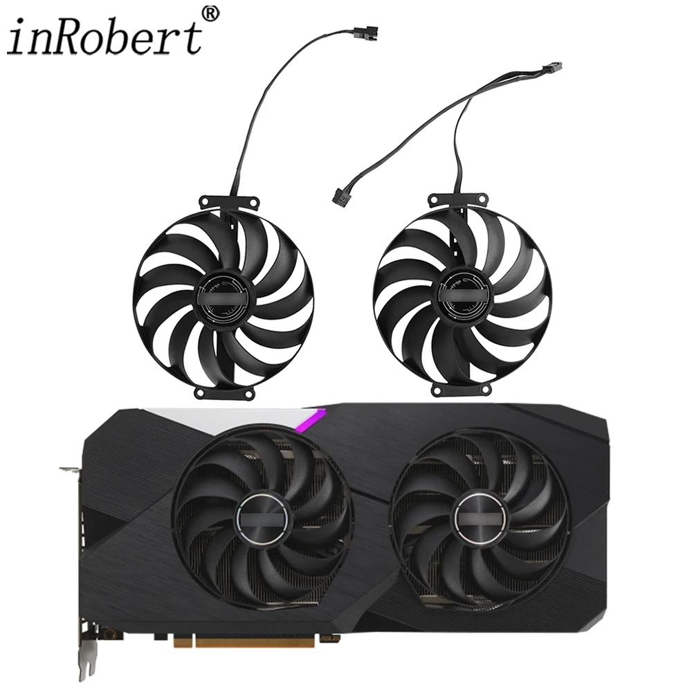 Ventola Per Scheda Video 95Mm Cf1010U12D Rx6700Xt Per Asus Dual Radeon Rx 6700 Xt Oc Edition 12Gb Gddr6 Sostituzione Scheda Grafica Gpu Fan