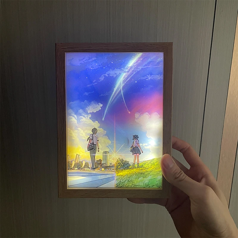 

DIY Custom Acrylic Panel Light Painting To Send Friends Couples Christmas Gifts DIY Couples Customized Light Painting