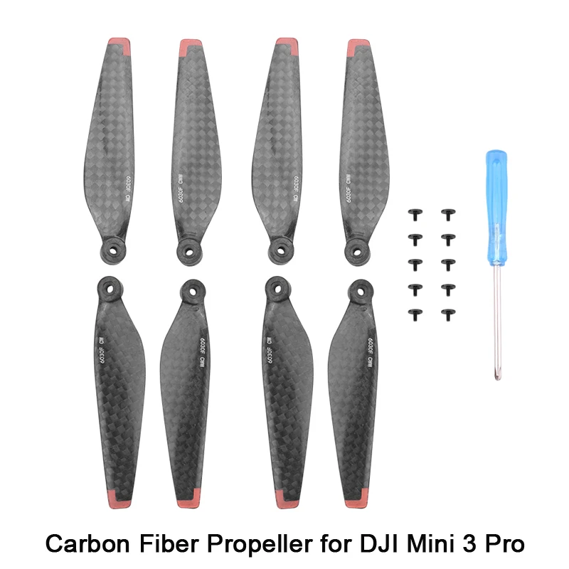 

Пропеллеры (2 пары) 6030F для дрона DJI MINI 3 Pro, материал углеродное волокно, легкие и прочные