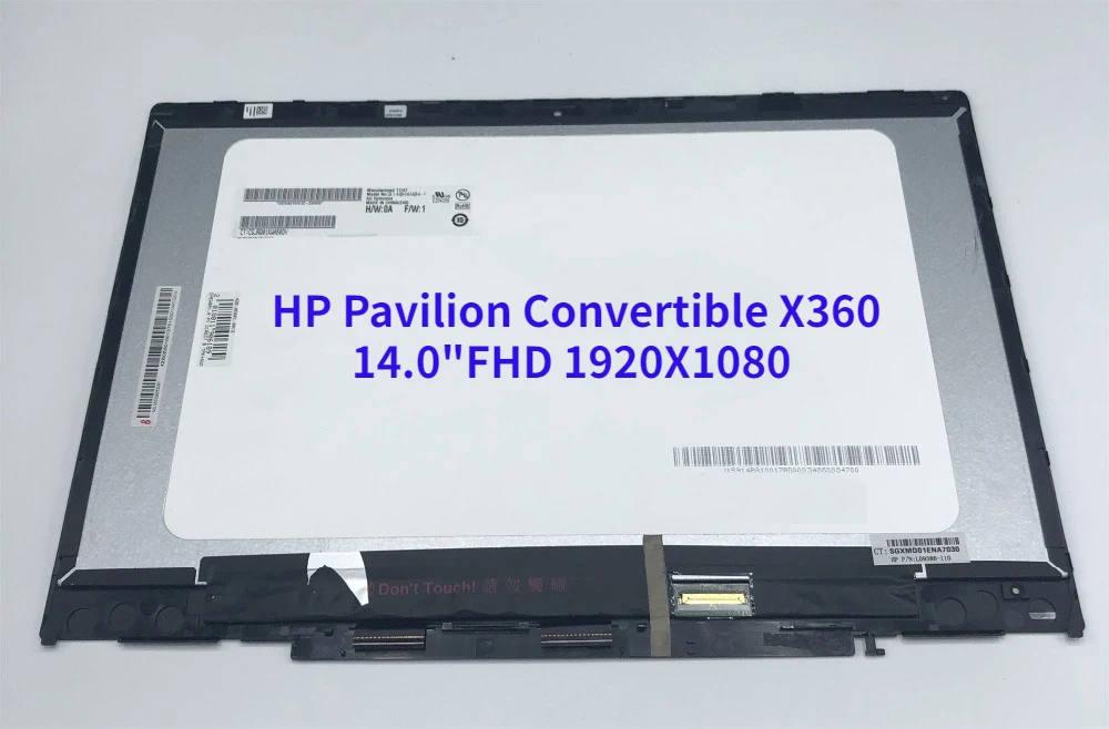 14.0" Lcd Touch Screen Digitizer For Hp Pavilion Convertible X360 14-Cd0024Tx 14-Cd0025Tu 14-Cd0025Tx Assembly Fhd 1920X1080
