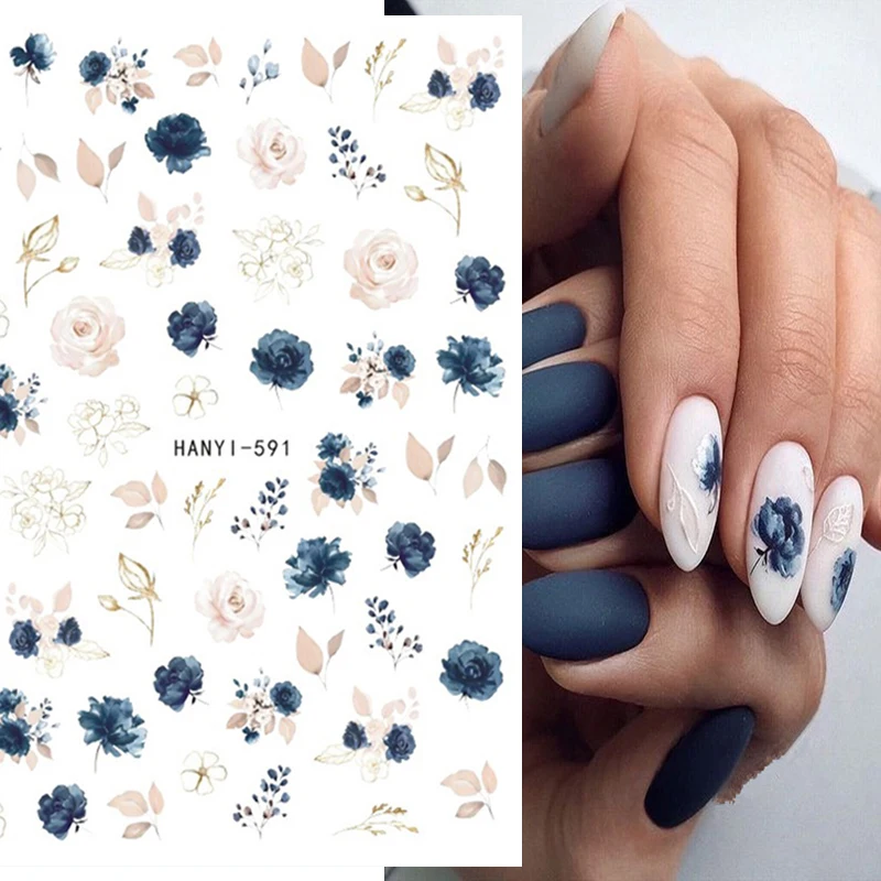 Nail Decals 3d Nail Art Adhesive Sliders For Manicure