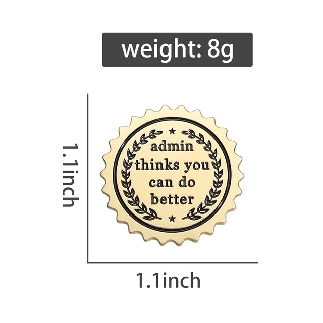 Admin Thinks Enamel Pins Brooches Lapel Badges  2
