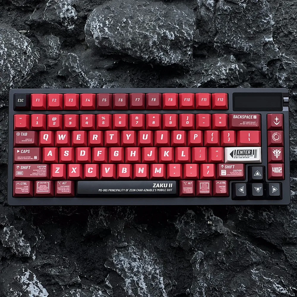 Mecha Guerreiro Keycap Perfil de Cereja Dye Subbed Pbt Keycaps Gateron Ttc Ktt Jwk Outemu Cross Switches Vermelho Verde Zagu 140 Chaves - Imagem 4