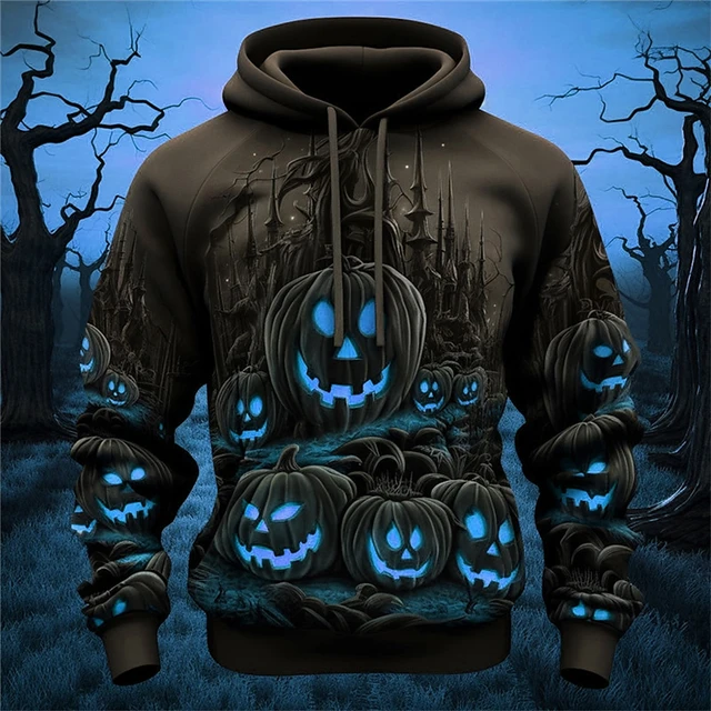 Halloween Skeleton Sweatshirts  Halloween Sweatshirt Pumpkins - Hoodie -  Aliexpress