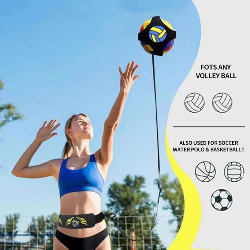 Elasticity Volleyball Training Kit Adjustable Improves Dribbling Skills Volleyball Spike Trainer Soccer Training Aid Creativity