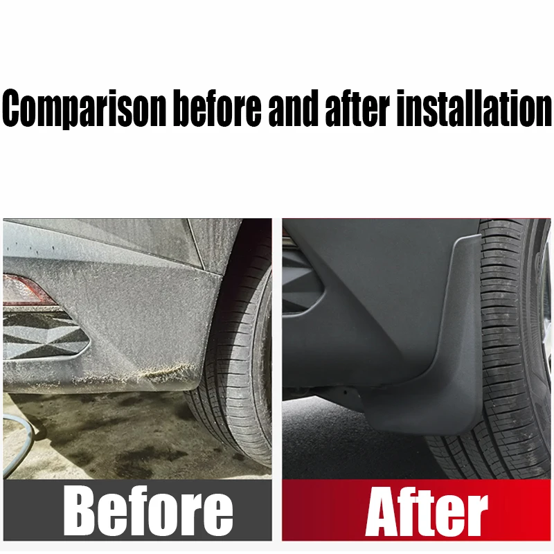 현대 투싼 NX4 2021 2022 2023 2024 2025 개조형 앞뒤 타이어 머드가드 자동차 외부 장식 액세서리