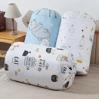 Large Capacity Clothes Storage Bag Portable Drawstring Organizer Closet Dust-proof Quilt Pillow Organizer Bedding Storage 1