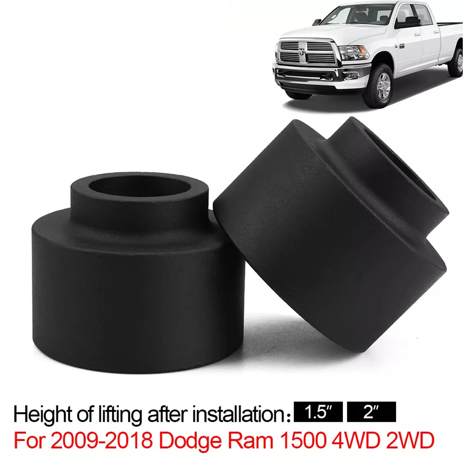 

1.5" 2" rear Lift Kit Leveling Kit for 2009-2018 Dodge Ram 1500 4WD 2WD Practical Accessory