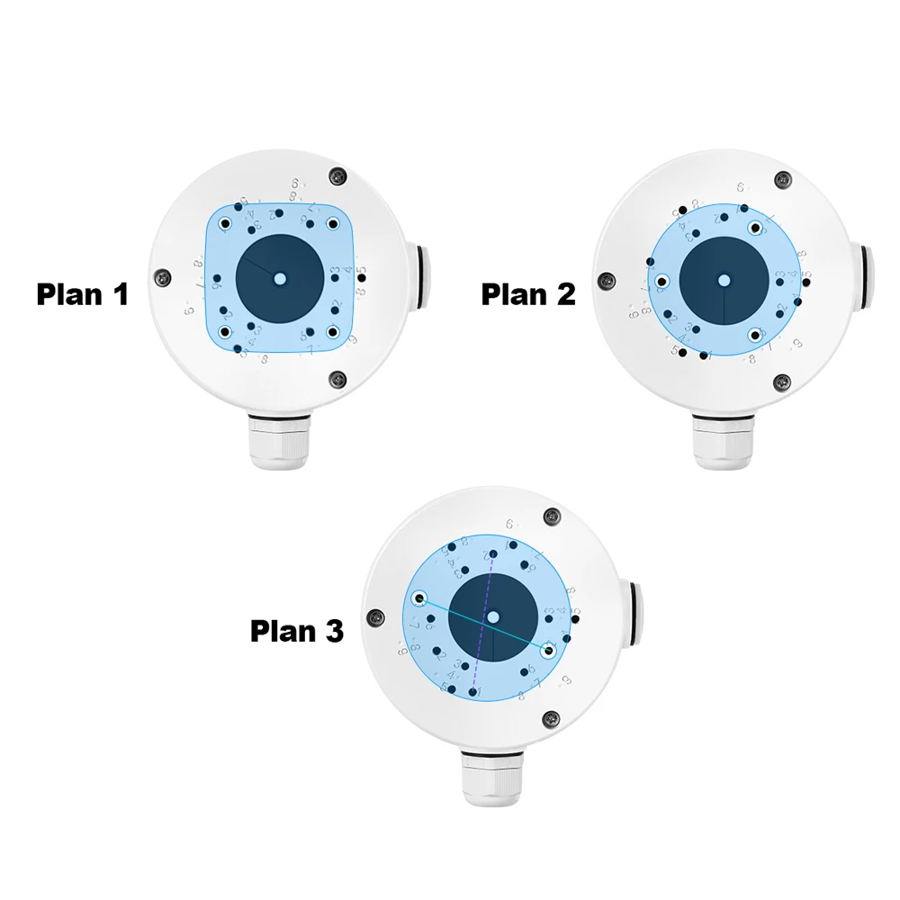 Scatola Di Giunzione Impermeabile Per Telecamere – Set Da 8 Pezzi In ABS, Per Interni Ed Esterni, Montaggio A Parete O Soffitto