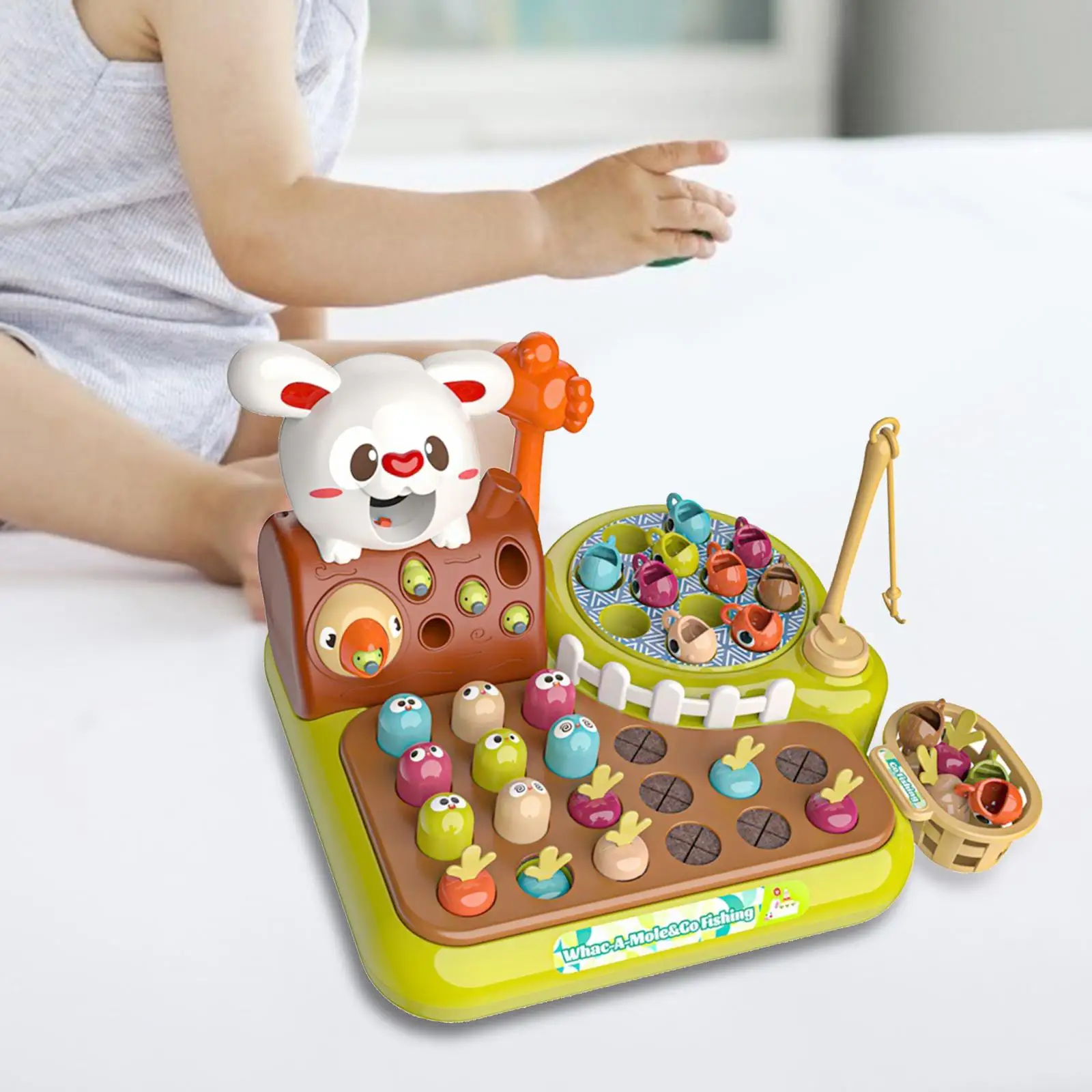 

Montessori Toys Counting Whack A Hamster for Children Boys Girls Gifts