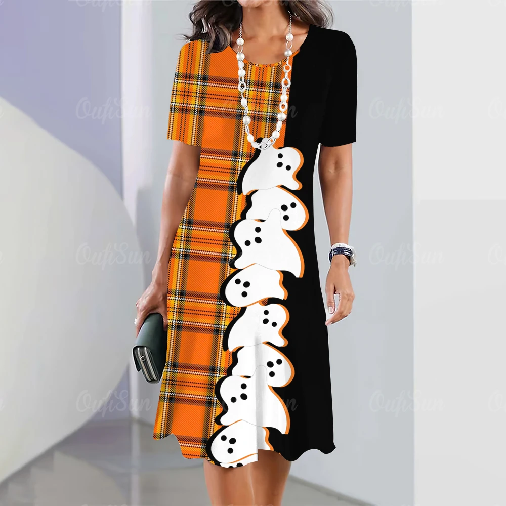 HalloweenWomenDress2023ElegantDressesforFemaleFashionWestern