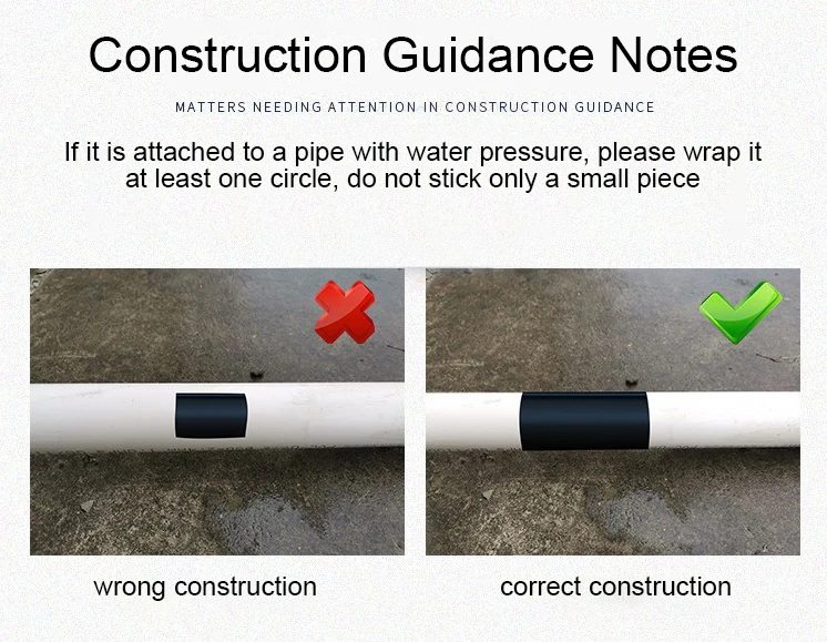 ruban adhésif imperméable en fiber super pour arrêter les ruban de réparation de ruban adhésif blanc