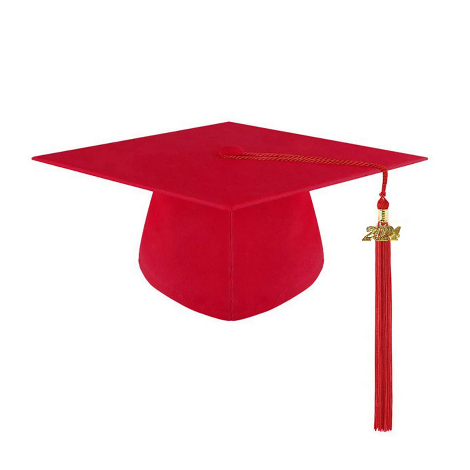 Children's Graduation Hat Tassel Girls Kindergarten Cap Tassel Elastic Preschool Graduation Cap Boys Adjustable Band kids caps