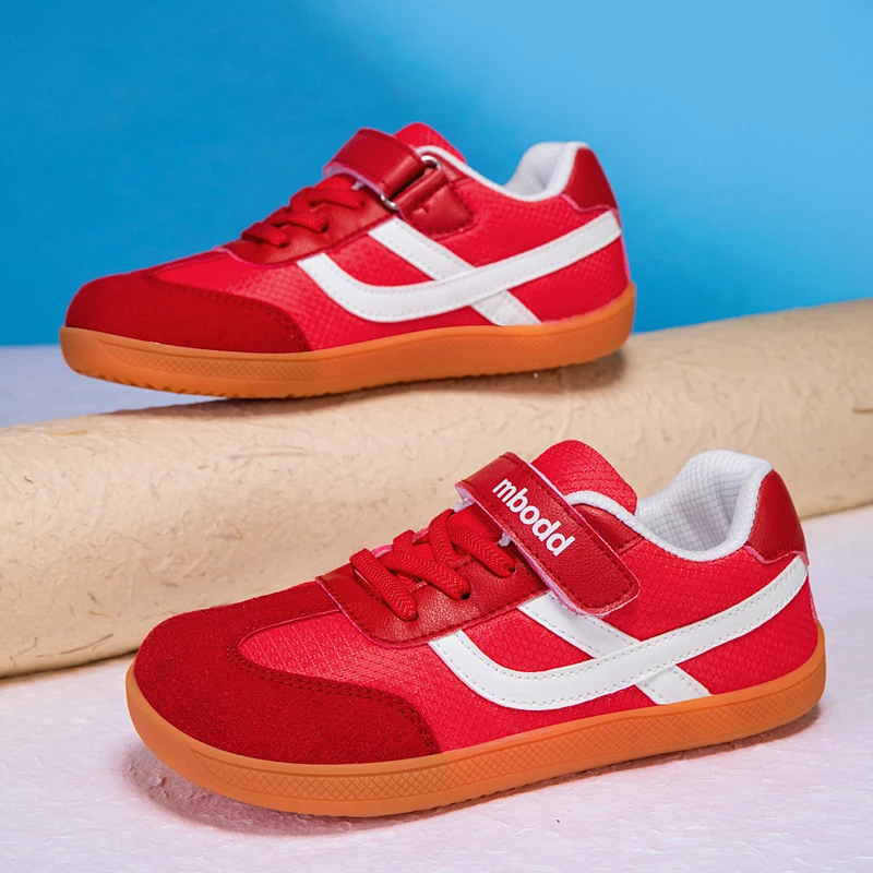 Children's Sports Shoes Boys' Barefoot Shoes Wide-Toed Simple Fashion Casual Shoes Lightweight Hook and Loop girls' Flat Shoes - 2