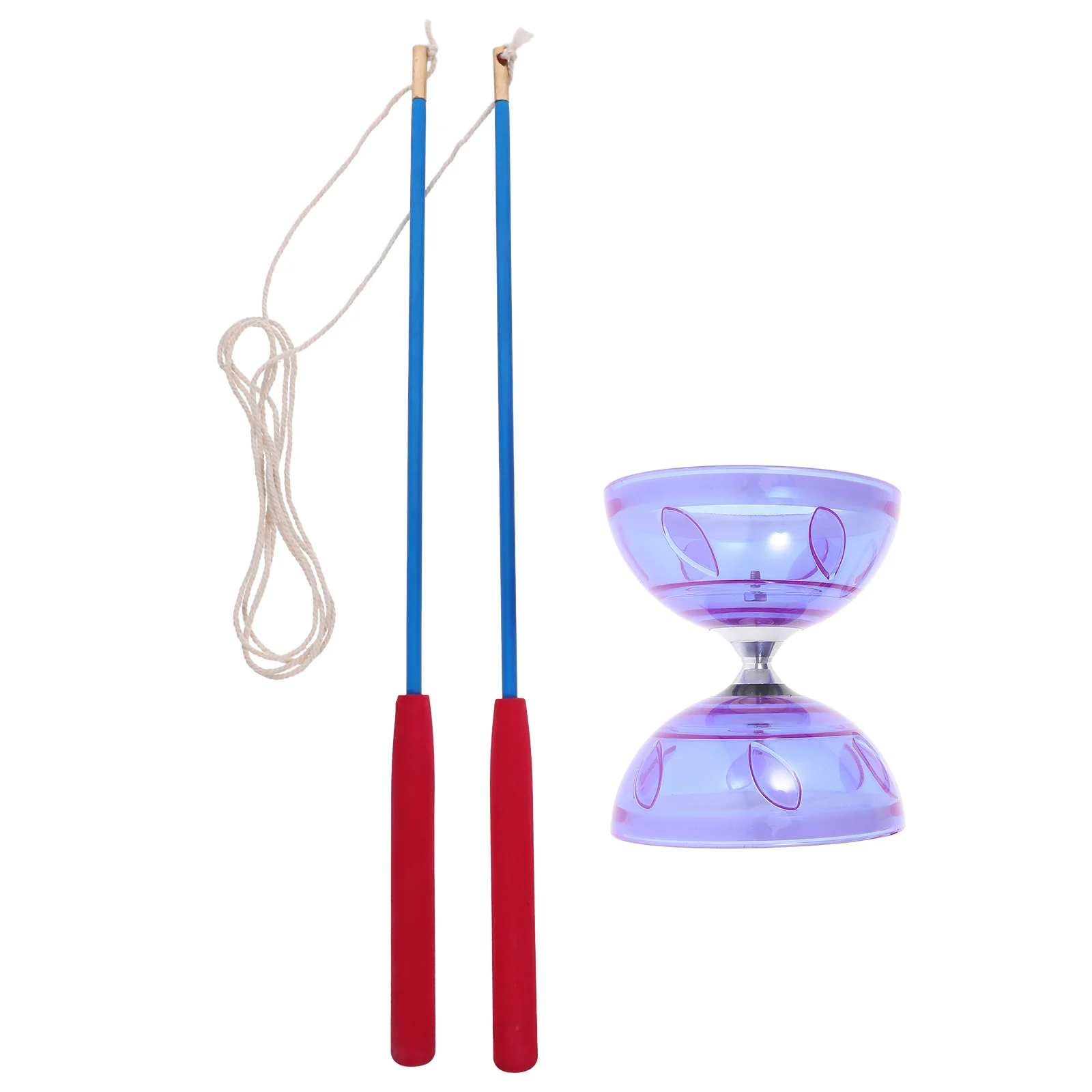 Three Bearing Diabolo Yoyo Toys Aldult Acrobatics Juggling Show Prop Tpu Chinese Fitness Elder juggle balls set chinese diabolo toy