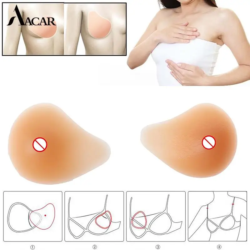 

1PCS New Super Soft Silicone False Breast Fake False Breast Prosthesis Silicone Gel Pad Supports Artificial Spiral For Women
