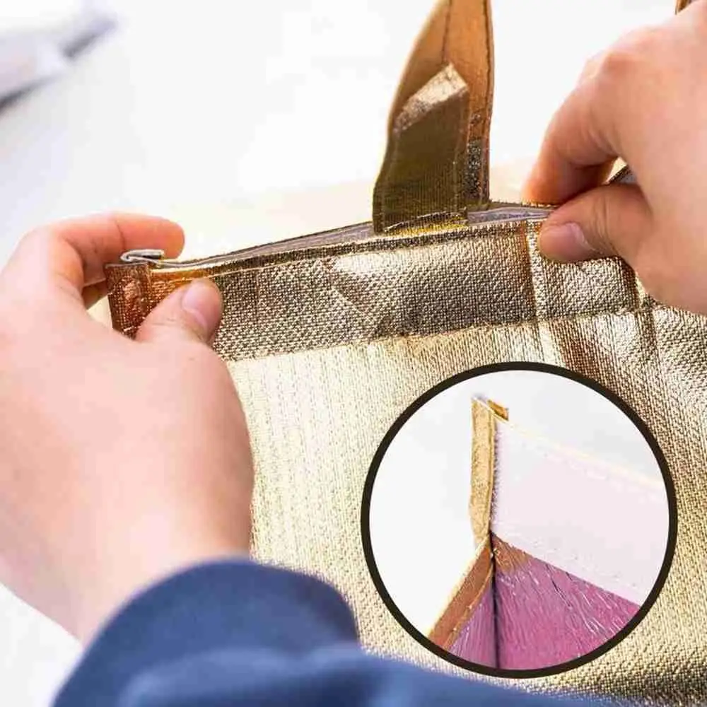 Foldable Large Cooler Bag, Portable Insulated Food and Cake Carrier, Aluminum Foil Ther... - SKU ICC01405 - UGI Packaging