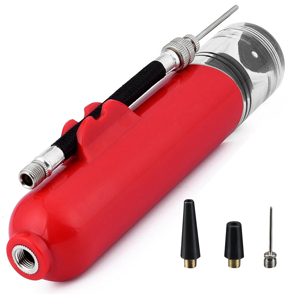Air Pump Basketball Inflator Black/Red/Yellow/Bule/Green Mini Ball Pump Needle Nozzle Portable Sport Balls 100g