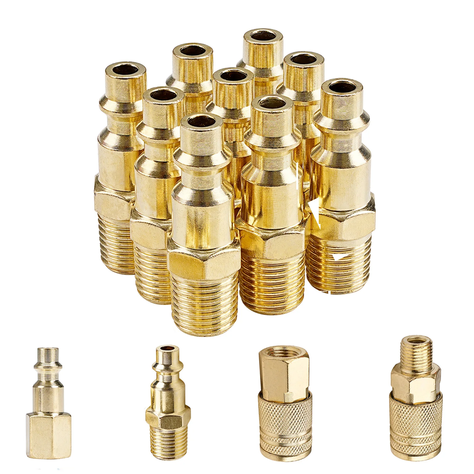 2Pcs/4Pcs/8Pcs Schnelle Koppler Werkzeug 1/4 "NPT Air Linie Schlauch Fitting Kupplung Adapter härten Stahl Kompressor Connector Tool – Detail 2