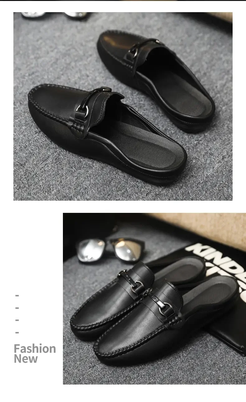 Herren Pantoletten Slipper Als Bequeme Freizeitschuhe Ohne Ferse_voghion.com