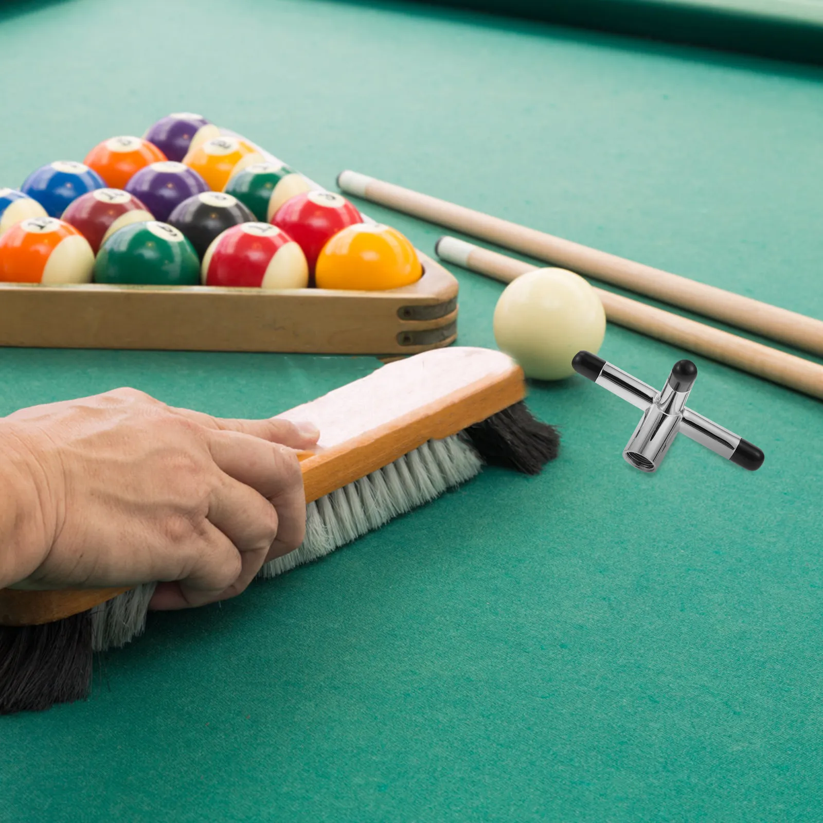 풀 브리지 크로스 큐 랙 전문가용 금속 스누커 당구 큐 스틱 레스트 휴대용 안정..