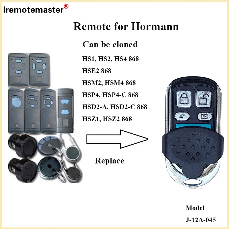 For Hormann Marantec 868mhz Garage Door Remote Control HSE4 HSM2 HSM4 HSE2 868 Marantec Digital D302 382 BERNER BHS121 BDS120