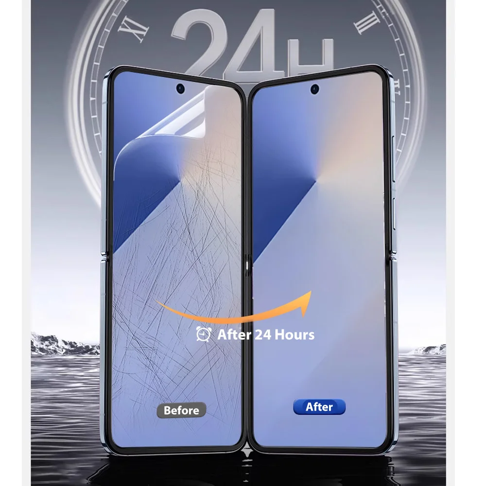 Full Coverage Protective Film for Foldable Phone Screen - HD Hydrogel Screen Protector
