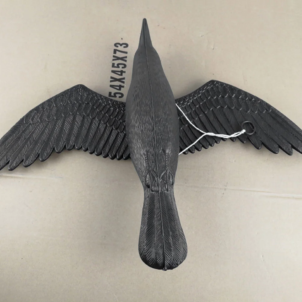Realistic-Plastic-Crow-Plastic-Animals-Figures-Crow-Decoys-Attracting-Crows-Plastic-Crow-Statue-Artificial-Crow-Bird.jpg Reális Műanyag Varjú Állatok Figurák Csalók Varjak Szobor Mesterséges Madár Fekete Dekoráció - Image 3